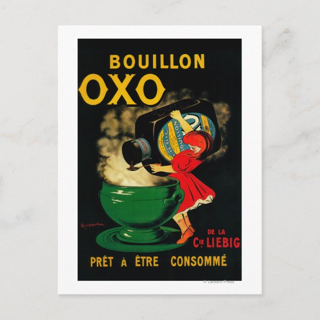 Carte Postale Bouillon OXO Poseter Vintage Europe (Devant)