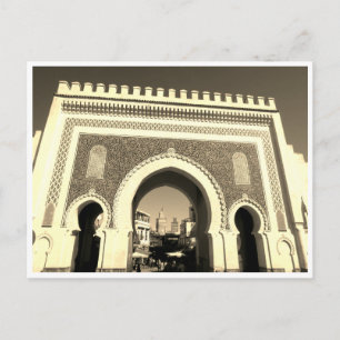 Carte Postale boujloud porte bleue