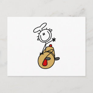 Carte Postale Boulanger avec rouleau à pâtisserie