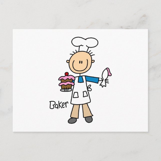 Carte Postale Boulanger masculin (Devant)