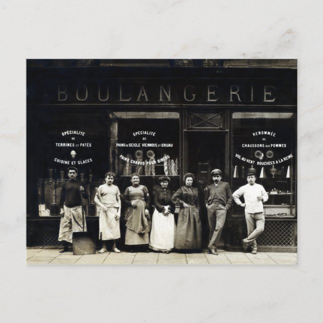 Carte Postale Boulangerie 1900 parisienne (Devant)
