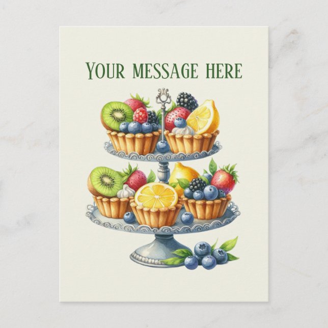 Carte Postale  Boulangerie ajouter un message Nom de l'entrepris (Devant)