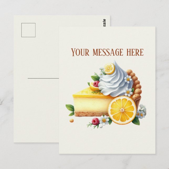 Carte Postale Boulangerie ajouter un message Nom de l'entreprise (Devant / Derrière)