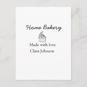 Carte Postale boulangerie maison ajoutez votre texte nom personn