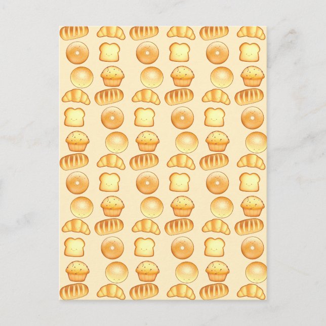 Carte Postale Boulangerie Traitements de pain (Devant)