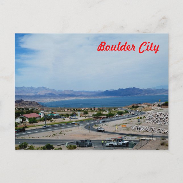 Carte Postale Boulder City et Lake Mead (Devant)