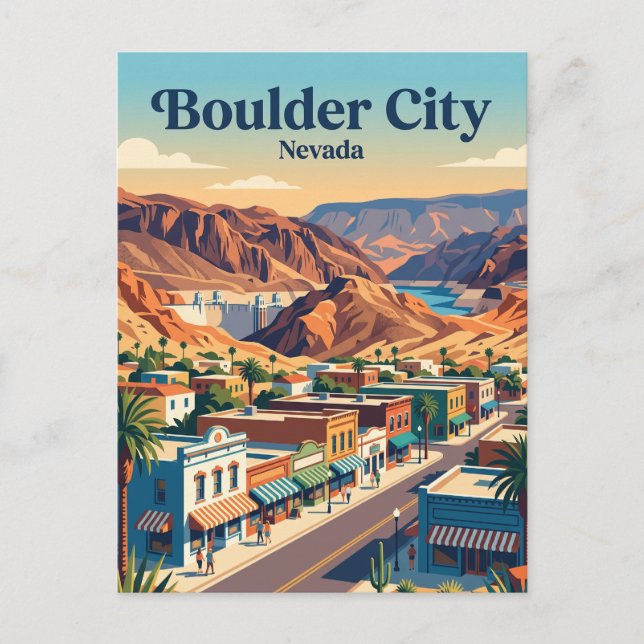 Carte Postale Boulder City, Nevada (Devant)