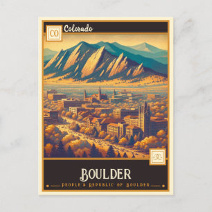 Carte Postale Boulder, Colorado   VINTAGE