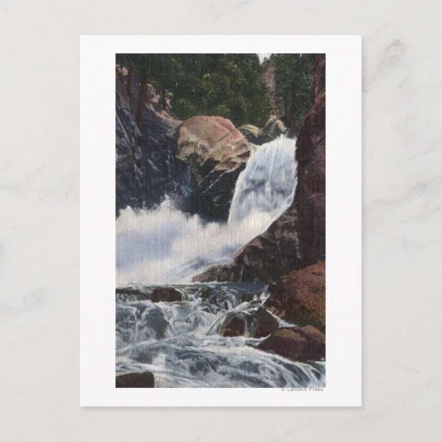 Carte Postale Boulder Falls in Boulder Canyon, Colorado View (Devant)