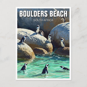 Carte Postale Boulders Beach Penguins Afrique du Sud Voyages