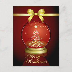 Carte Postale Boule à neige