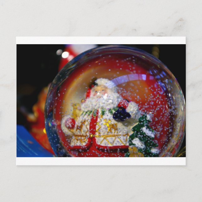 Carte Postale Boule à neige. (Devant)