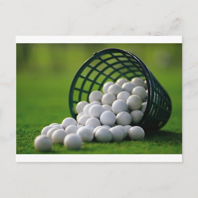 Carte Postale Boule de balles de golf (Devant)