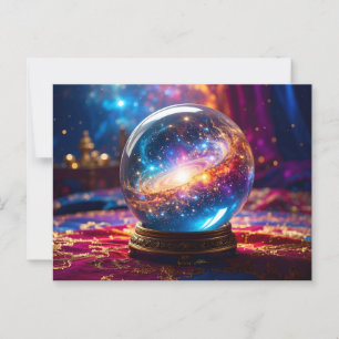 Carte Postale Boule de Cristal - Je vois un événement cosmique d
