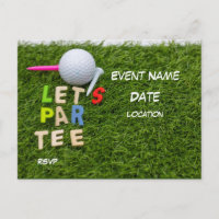 Boule de golf avec tee Let Par Tête en vert