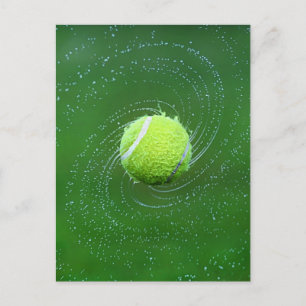 Carte Postale Boule de Tennis Jaune personnalisée