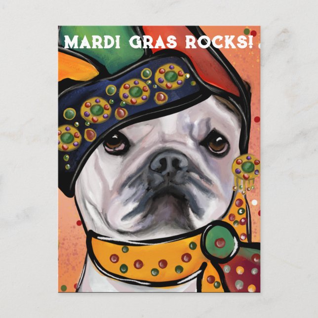 Carte Postale Bouledogue   (Devant)