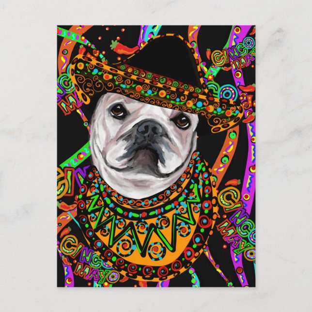 Carte Postale Bouledogue   (Devant)