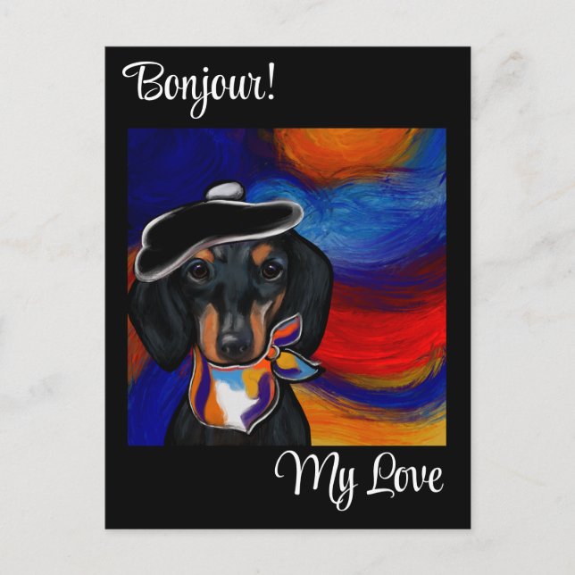Carte Postale Bouledogue allemand miniature, plus précisément co (Devant)