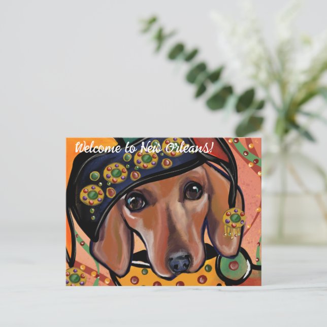 Carte Postale Bouledogue allemand nain, plus communément appelé  (Debout devant)