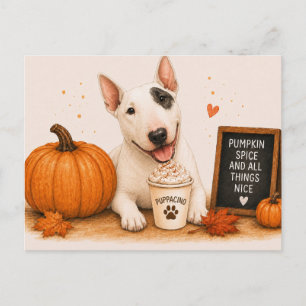 Carte Postale Bouledogue anglais invitant Pumpkin Spice