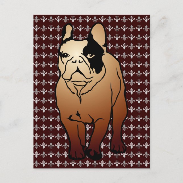 Carte Postale Bouledogue français (Devant)