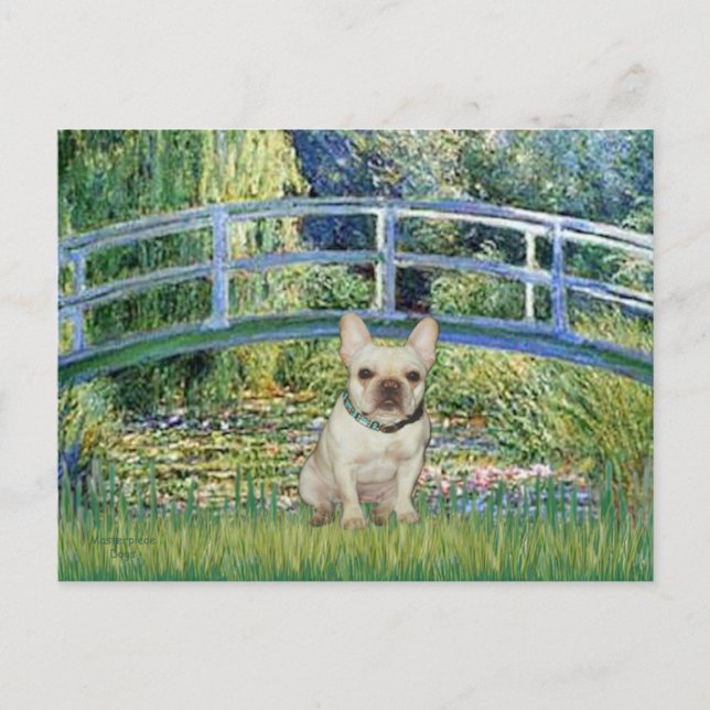 Carte Postale Bouledogue français 1 - Pont (Devant)