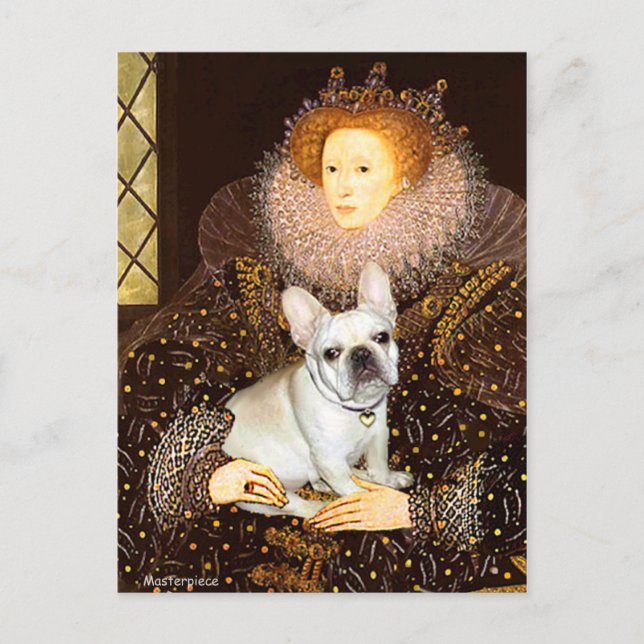 Carte Postale Bouledogue français 3 - Reine (Devant)