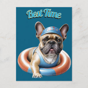Carte Postale Bouledogue français Meilleur moment Bouledogue fra