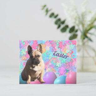 Carte Postale Bouledogue français Pâques French Bulldog 