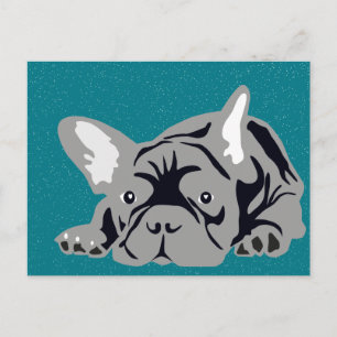 Carte Postale Bouledogue Français pur