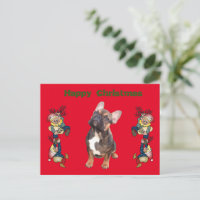 Bouledogues français Noël French Bulldog