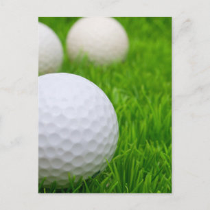 Carte Postale Boules De Golf En Herbe