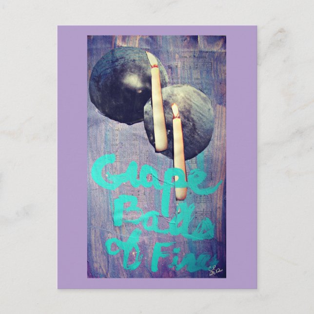 Carte Postale Boules de raisins de coupe-feu (Devant)