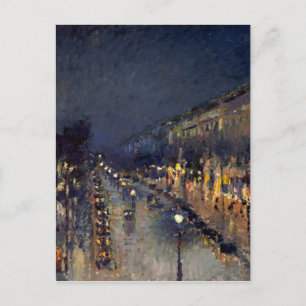 Carte Postale Boulevard Camille Pissarro Montmartre en soirée