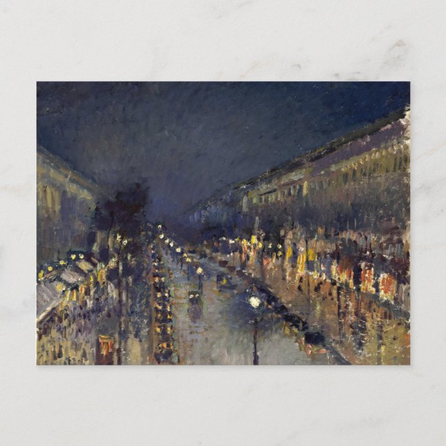 Carte Postale Boulevard Camille Pissarro Montmartre en soirée (Devant)