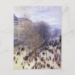 Carte Postale Boulevard des Capucines par Claude Monet, Art nouv<br><div class="desc">Le boulevard des Capucines (1873) de Claude Monet est une peinture murale d'art vintage qui met en scène une scène de rue à Paris, France. Le boulevard des Capucines est l'un des quatre grands boulevards de Paris, chaîne de boulevards est-ouest qui comprend également le boulevard de la Madeleine, le boulevard...</div>