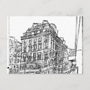 Carte Postale Boulevard Paris architecture bohême rue