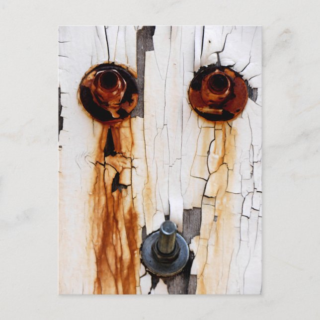 Carte Postale Boulons rouillés Noix et Peeling Paint - FUNNY (Devant)