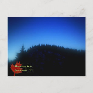 Carte Postale Boundary Skies, Greenwood, C.-B.
