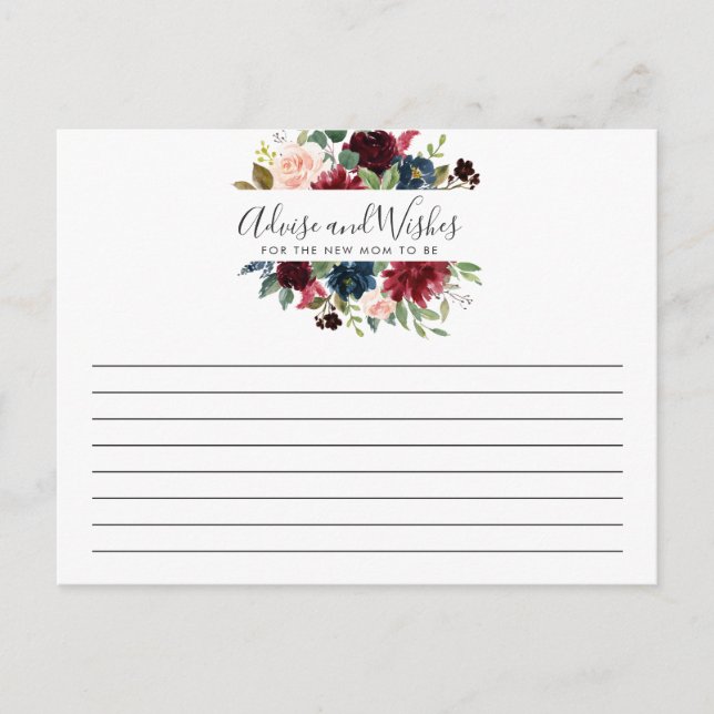 Carte Postale Bouquet Bourgogne | Fête des mariées | Conseils/so (Devant)