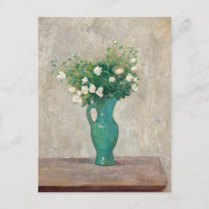 Carte Postale Bouquet dans un vase vert Tadeusz Makowski