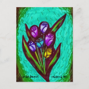 Carte Postale Bouquet de cerveau