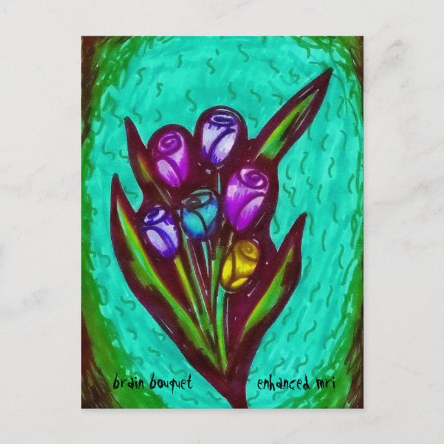 Carte Postale Bouquet de cerveau (Devant)