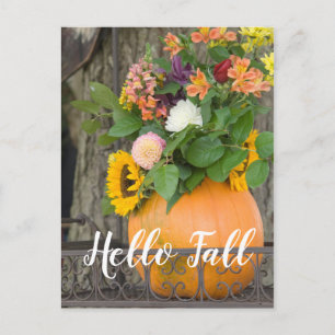Carte Postale Bouquet de citrouille d'automne