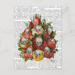 Carte Postale Bouquet de crânes