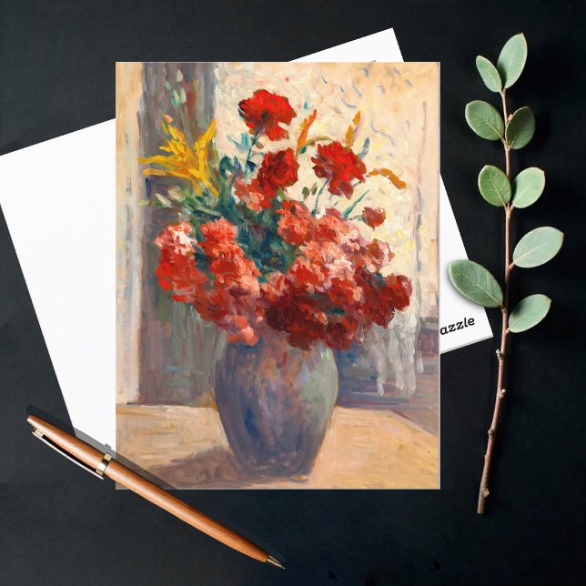 Carte Postale Bouquet de fleurs dans un vase (Créateur téléchargé)