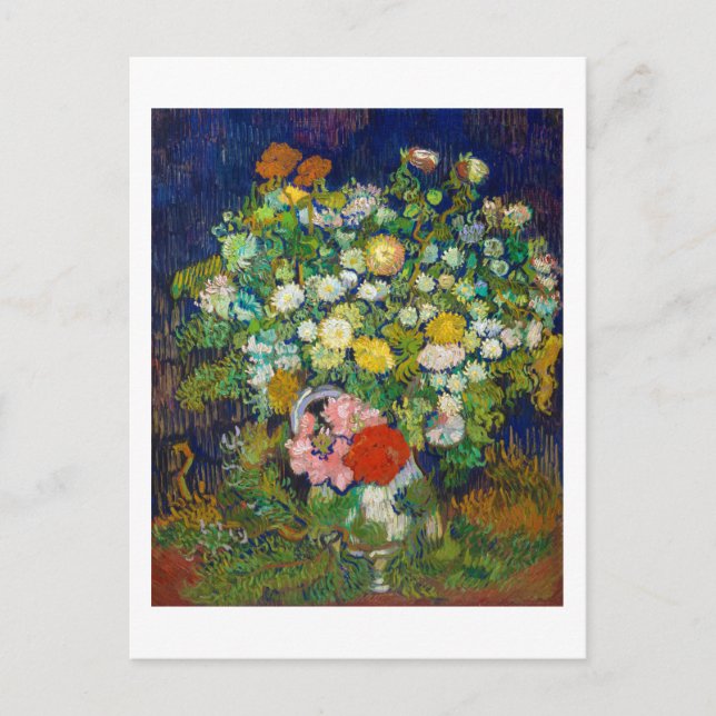 Carte Postale Bouquet de fleurs dans un Vase, Van Gogh (Devant)