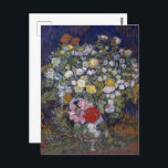 Carte Postale Bouquet de fleurs dans un vase | Van Gogh |<br><div class="desc">Bouquet de fleurs dans un vase est un tableau de 1890 de Vincent van Gogh.</div>