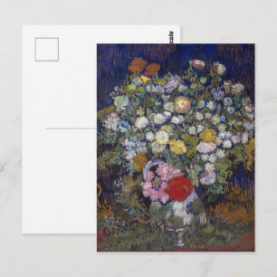 Carte Postale Bouquet de fleurs dans un vase Van Gogh